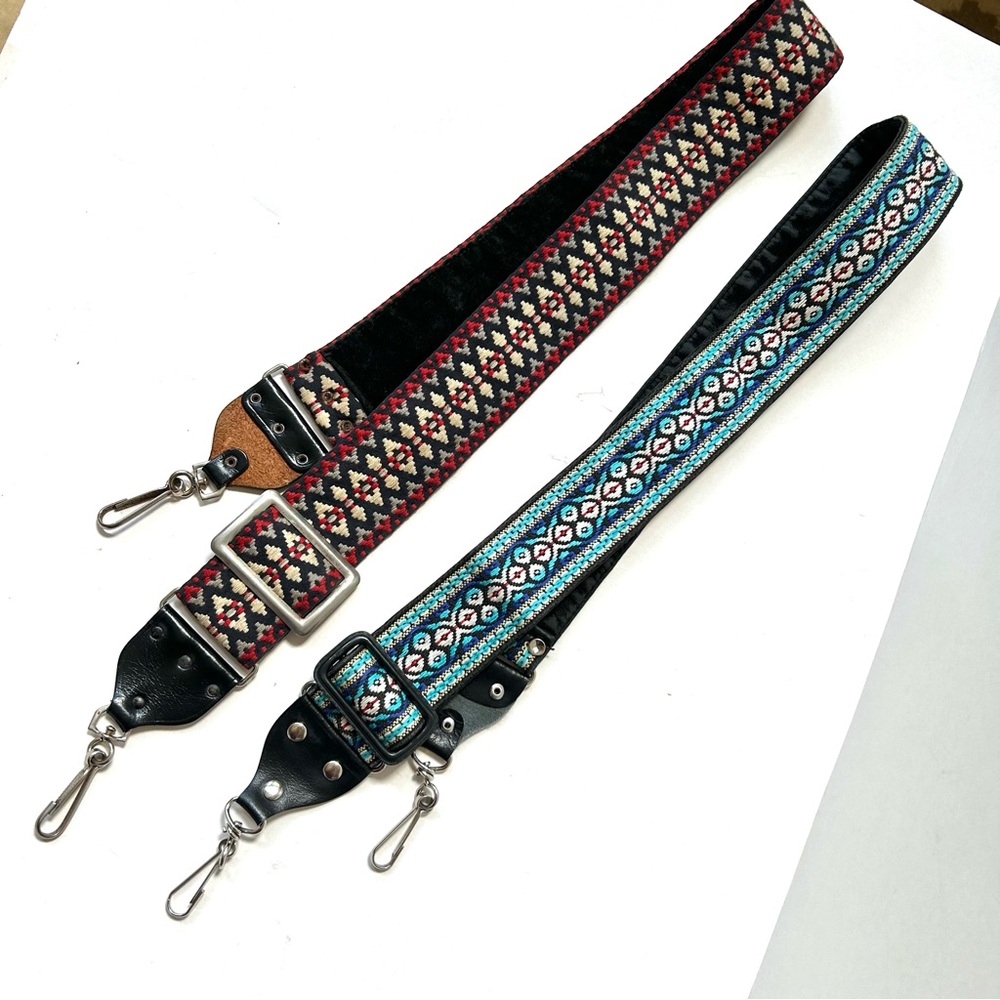 Set of Two Guitar Handbag Straps Gently Used